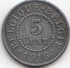 5 Centimes Belgien 1915-1916 608
