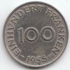 100 Franken Saarland 1955