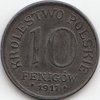 10 Fenigow Polen 1917-1918