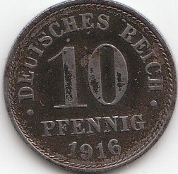 10 Pfennig Deutsches Reich 1915-1922 298