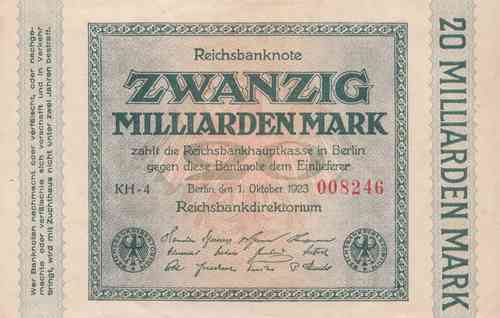 P 96 10 Million Mark Prefix F,H &B less than 1/2 cat. Germany 25.7.1923 