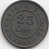 25 Centimes Belgium 1915-1918