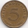 5 Reichspfennig Third Empire 1936-1939 363