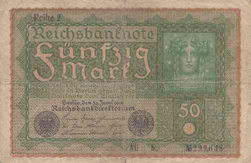 50 Mark German Empire 1919 62b