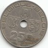 25 Centimes Belgien 1938-1939