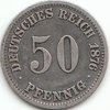 50 Pfennig Deutsches Reich 1875-1877
