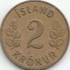2 Kronur Iceland 1946