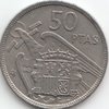 50 Pesetas Spanien 1957