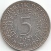 5 DM Germany 1951-1974 387