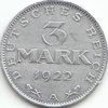 3 Mark Deutsches Reich 1922