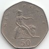 50 New Pence Grossbritannien 1969-1981