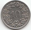 10 Rappen Switzerland 1879-2009