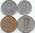 DDR Set 1-50 Pfennig 1948-1950