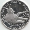 50 Dollars Cook Islands Desert Lynx 1990