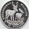 50 Dollars Cook Islands Fallow Deer 1991