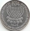 5 DM Germany 25 Years 1974