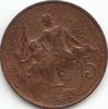 5 Centimes Frankreich 1897-1921 842