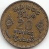 20 Francs Marokko 1951 50