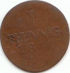 1 Pfennig Sachsen 1772-1806 S228