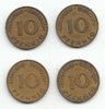 Set 10 Pfennig Bank Deutscher Länder 1949