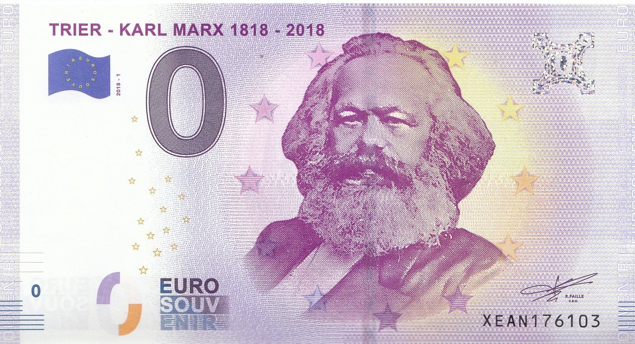 SET OF 5 "0 EURO" BANKNOTES KARL MARX TRIER 1818-2018 ZERO € NOTE Details about   COMBO BARGAIN 