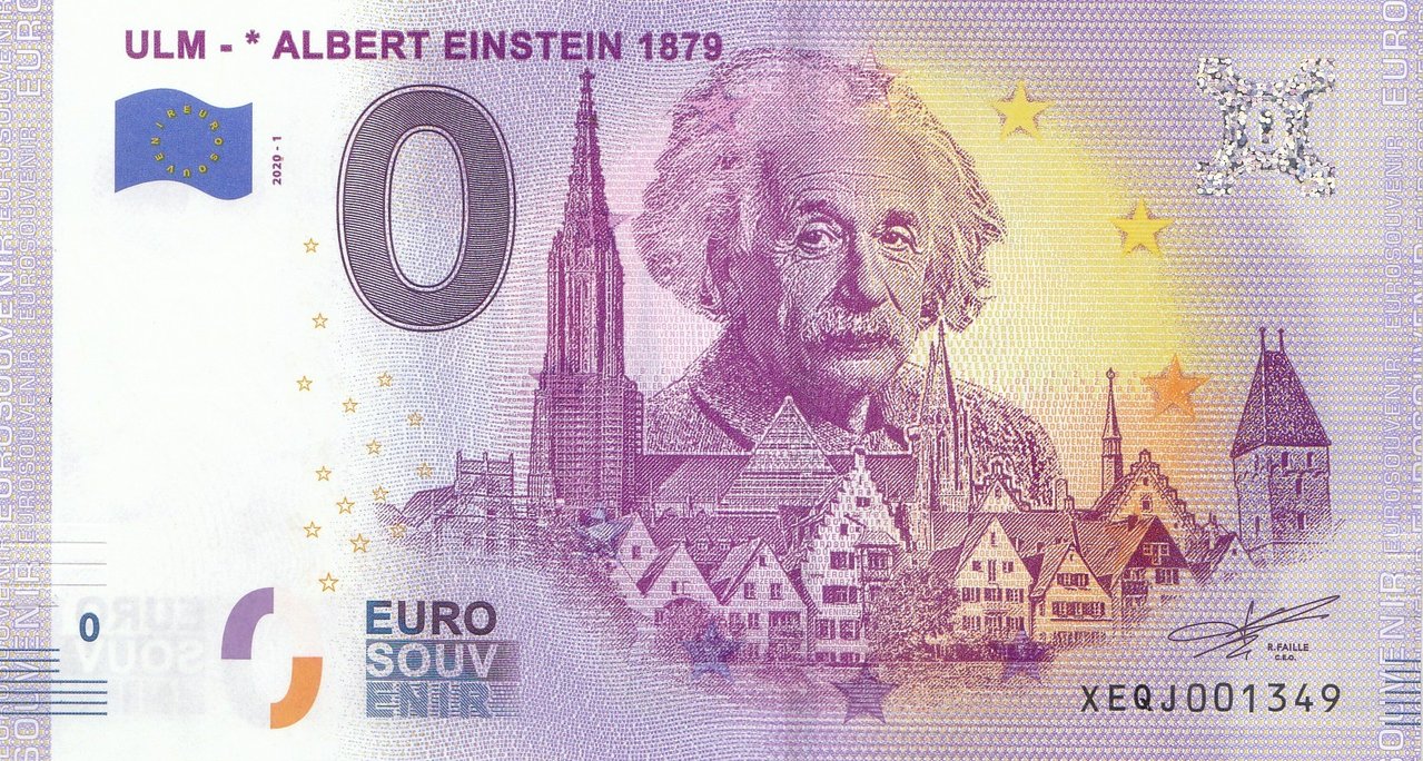 0 Euro Ulm Albert Einstein 1879 2020-1 - Coins of Germany