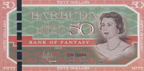 50 Dollars Barbuda 2019 A2