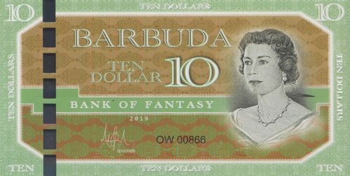 10 Dollars Barbuda 2019 A5