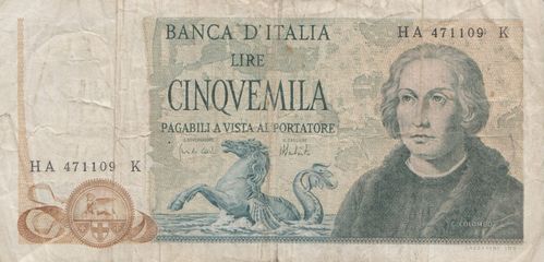 5000 Lire Italien 1973 102b