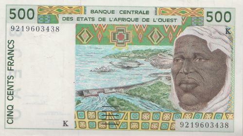 500 Francs Senegal 1992 710Kb