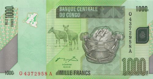 1000 Francs Congo 2005 (2012) 101a