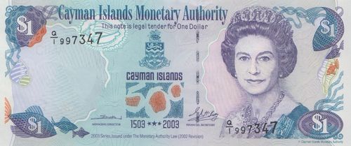 1 Dollar Cayman Islands 2003 30a