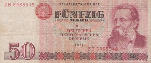 50 Mark DDR 1971 360b Austauschnote