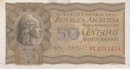 50 Centavos Argentina 1951 261