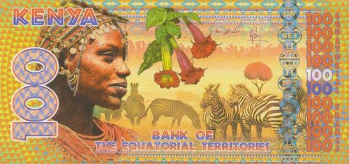 100 Equatorial Francs Kenya 2015 A1