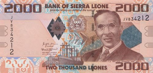 2000 Leones Sierra Leone 2021 31f