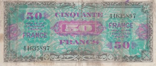 50 Francs Frankreich 1944 117a