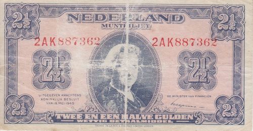 2 1/2 Gulden Niederlande 1945 71
